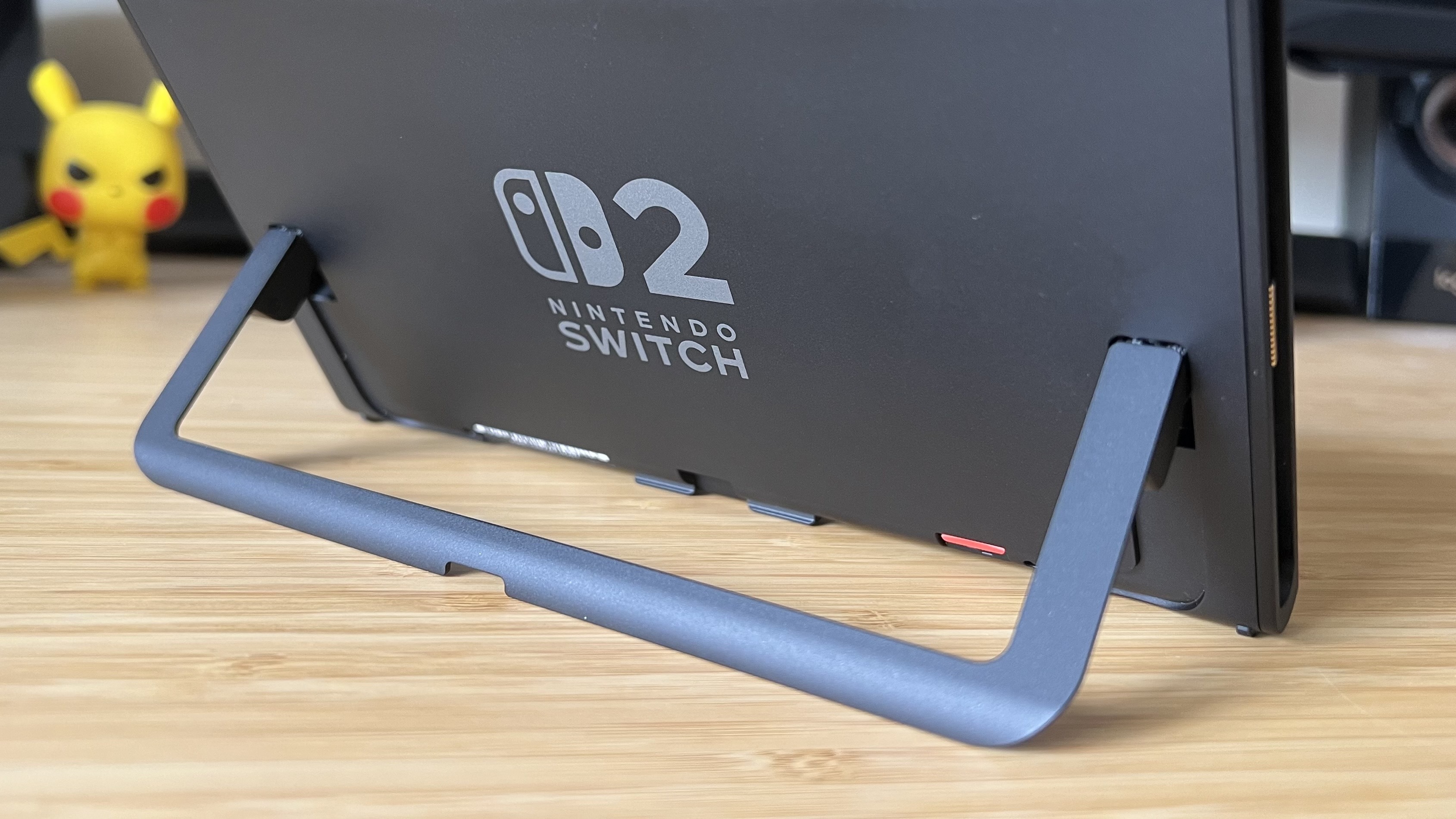 Close up on kickstand of Nintendo Switch 2