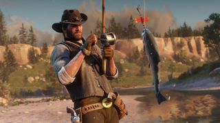 Red Dead Redemption 2 Master Hunter Challenges Catch 3 fish without using a fishing rod