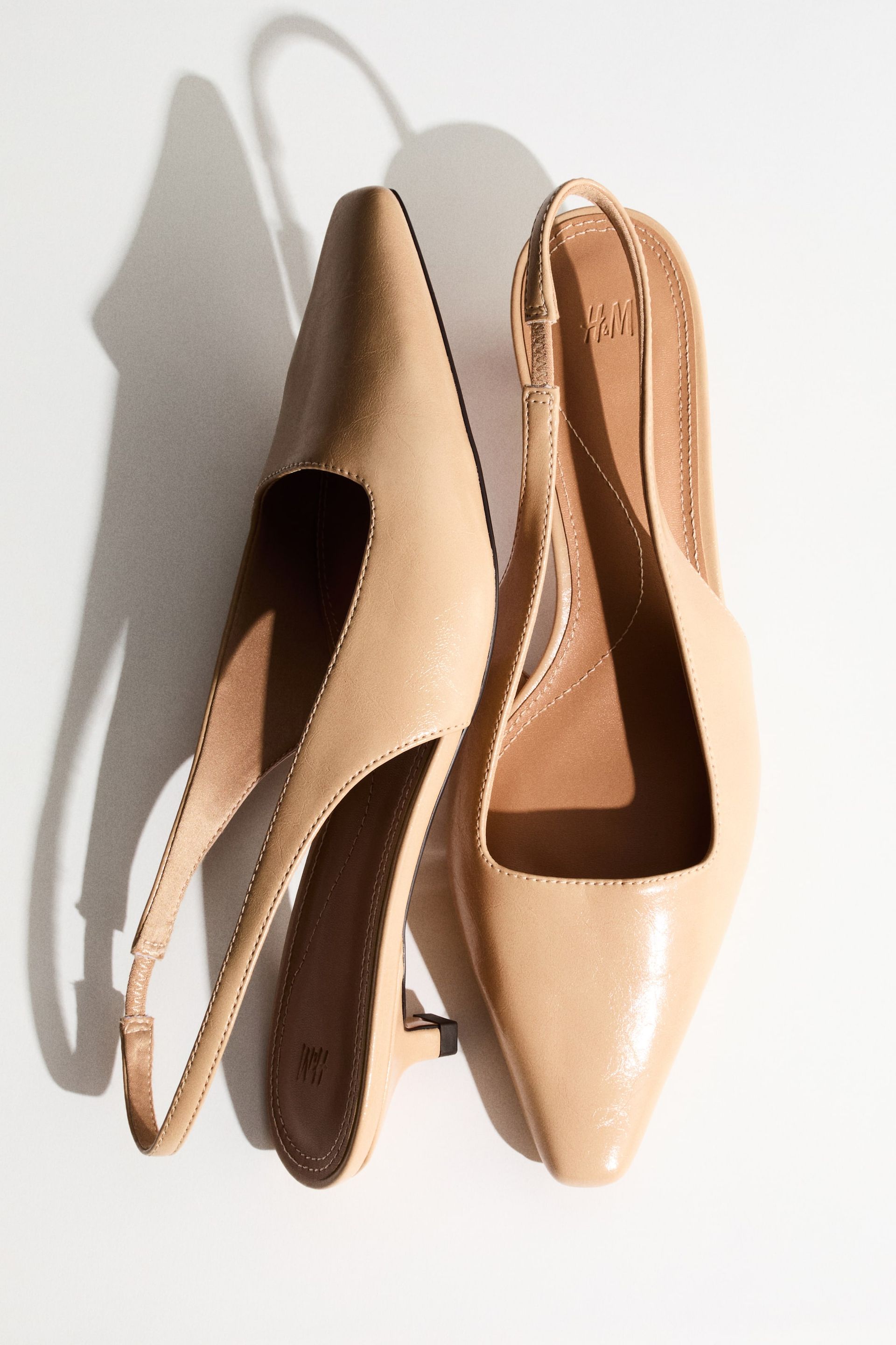 Kitten-Heeled Slingbacks