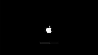 Screenshot of MacBook Pro start screen
