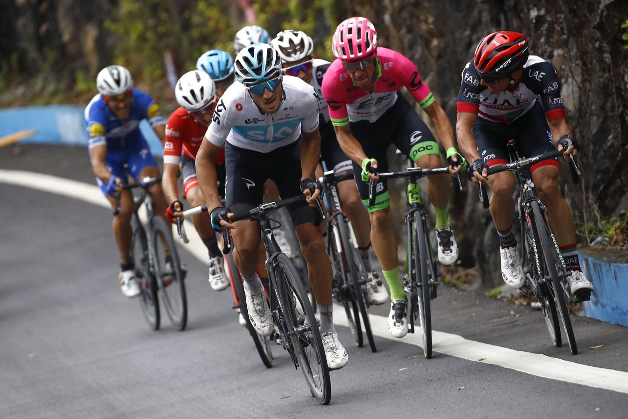 Gianni Moscon (Team Sky) decides its is time to attack