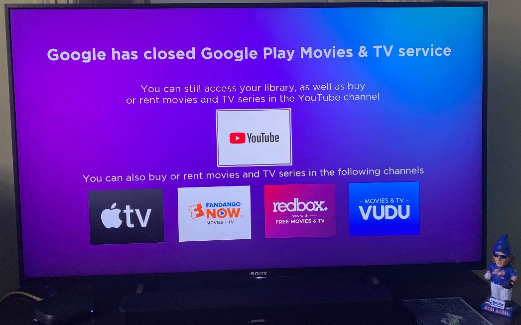 Bad News for : Google Play Movies and TV Are Now on Roku