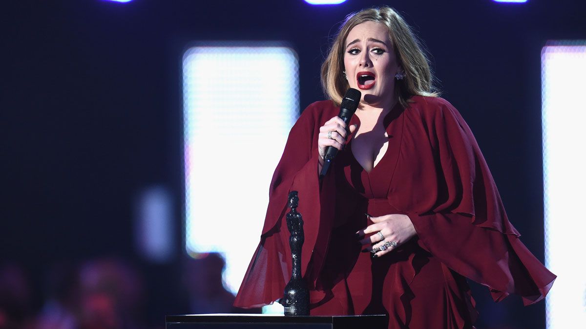 Adele Brit Awards 2016