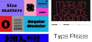 Selection of variable fonts