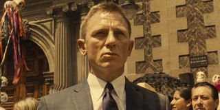 Daniel Craig stand stoically in Mexico, during the day of the dead, in Spectre
