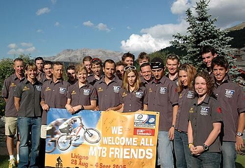 The Australian MTB team in Livigno before world's