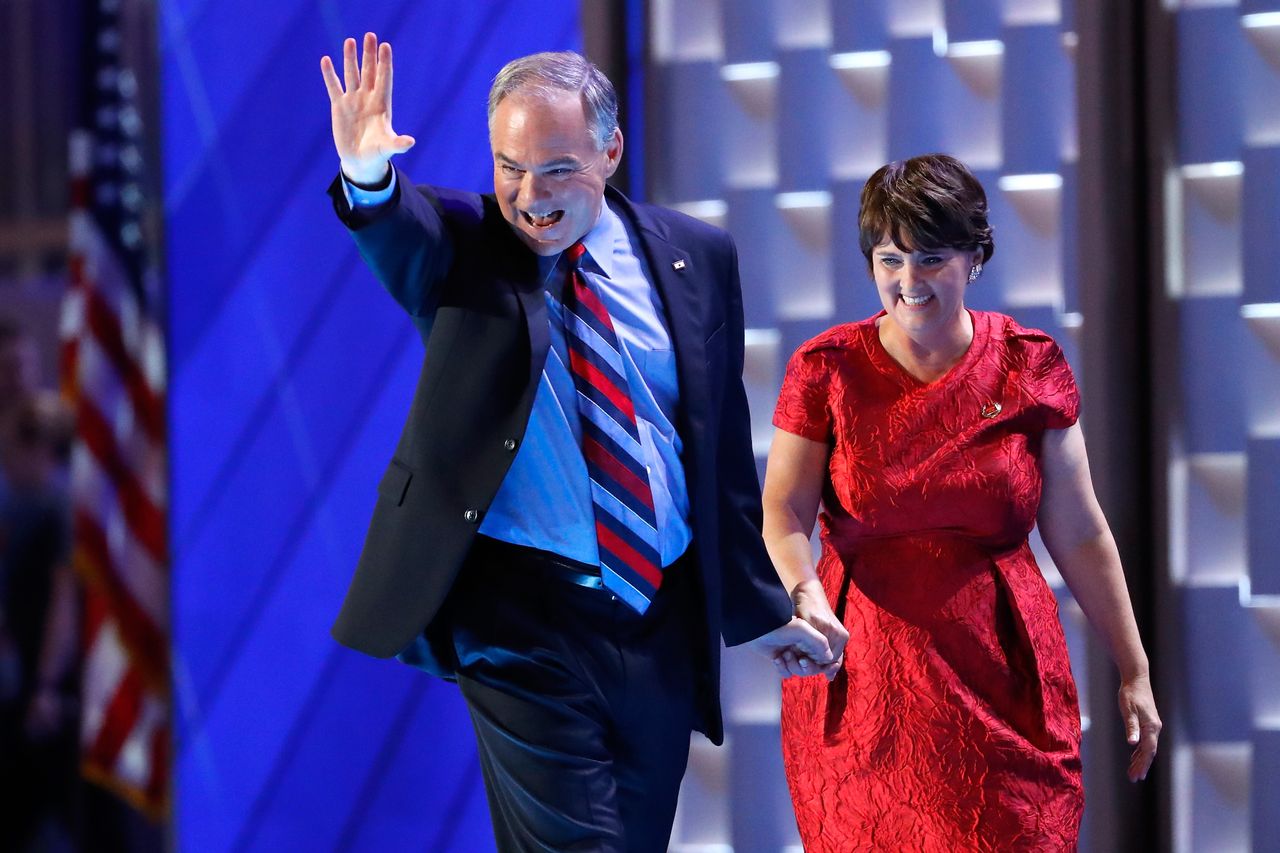 Tim Kaine at the DNC.