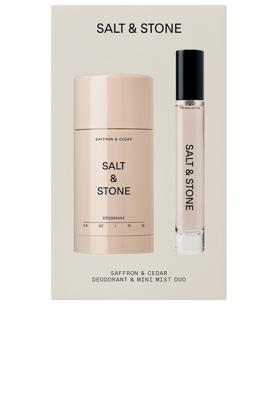 Saffron & Cedar Deodorant + Mini Mist Duo