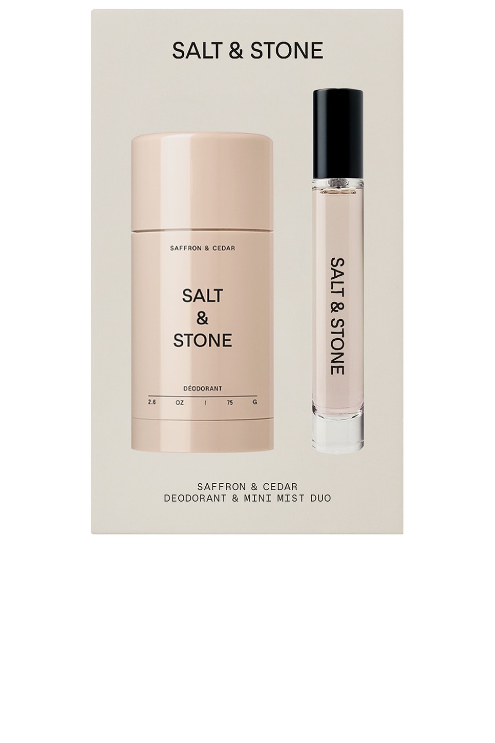 Saffron & Cedar Deodorant + Mini Mist Duo
