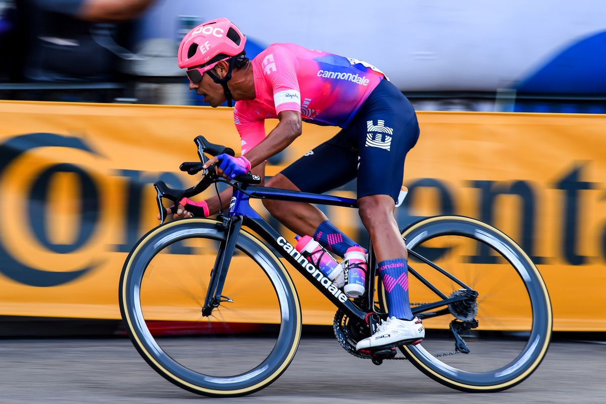 Dani Martinez (EF Education First) in the breakaway