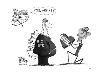 Obama's big (business) Valentine