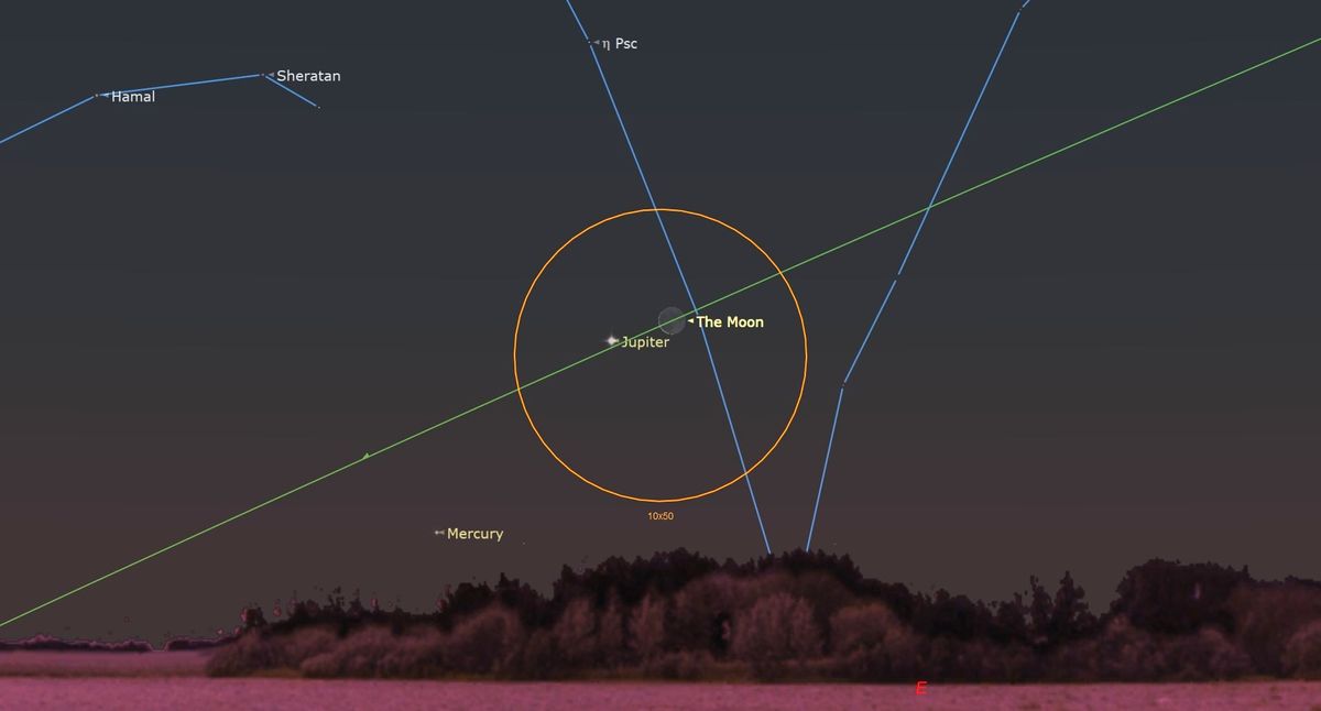 Regardez Jupiter se cacher derrière la lune en occultation le 17 mai