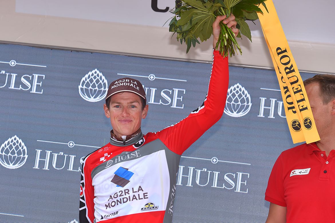Mathias Frank (AG2R La Mondiale) in the best Swiss jersey