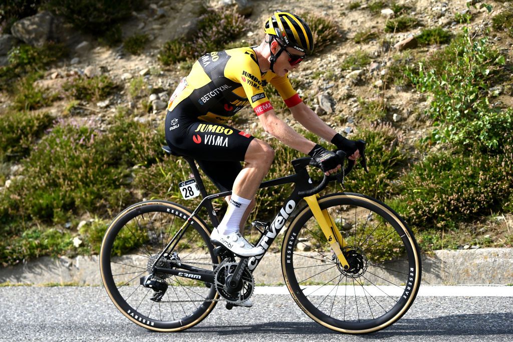 COL DU TOURMALET FRANCE SEPTEMBER 08 Jonas Vingegaard of Denmark and Team JumboVisma attacks during the 78th Tour of Spain 2023 a 1347km stage from Formigal Huesca la Magia to Col du Tourmalet 2115m UCIWT on September 08 2023 in Col du Tourmalet France Photo by Tim de WaeleGetty Images