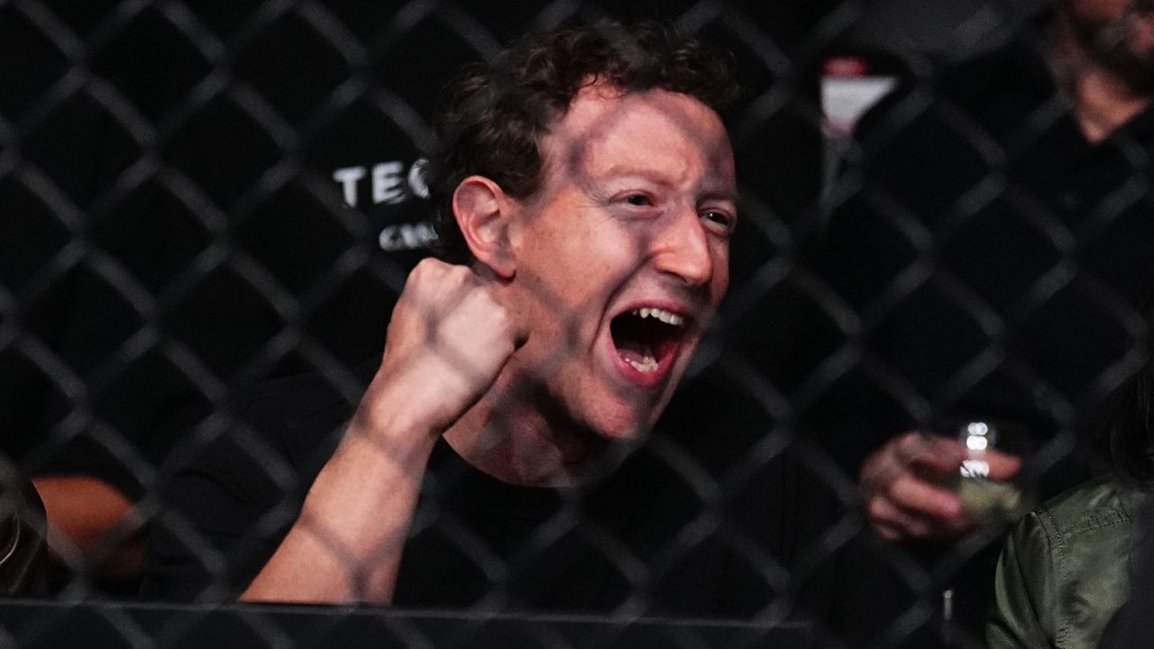 Mark Zuckerberg at a UFC event