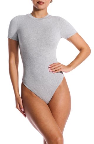 heather grey bodysuit