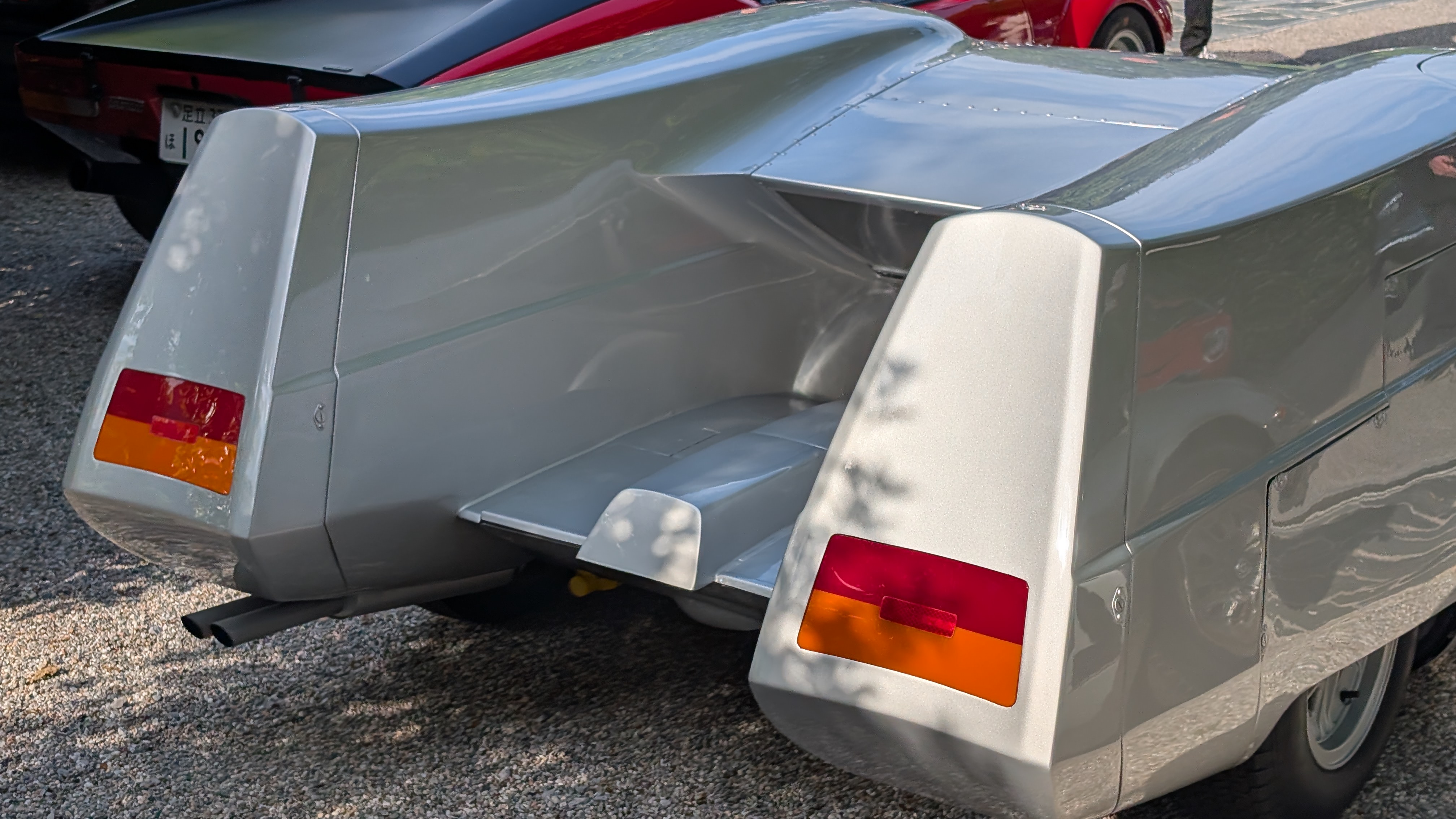 The catamaran-style body of the 1967 OSI Silver Fox Prototype