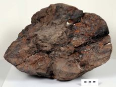 Likely the largest meteorite found in Britain, this one spans about 1.6 feet (0.5 meters) across and has been on Earth some 30,000 years.