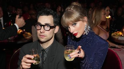 ack Antonoff and Taylor Swift attend the 65th GRAMMY Awards at Crypto.com Arena on February 05, 2023 in Los Angeles, California.
