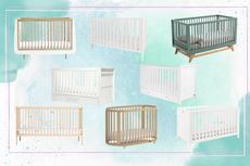 Our guide to the best cot beds — a collage of the top-rated options