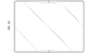 A patent render of a potential Galaxy Z Fold Tab design