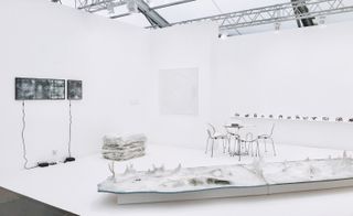 Chinese gallery Shanghart focused on a solo presentation by 72-year-old conceptual artist Liang Shaoji