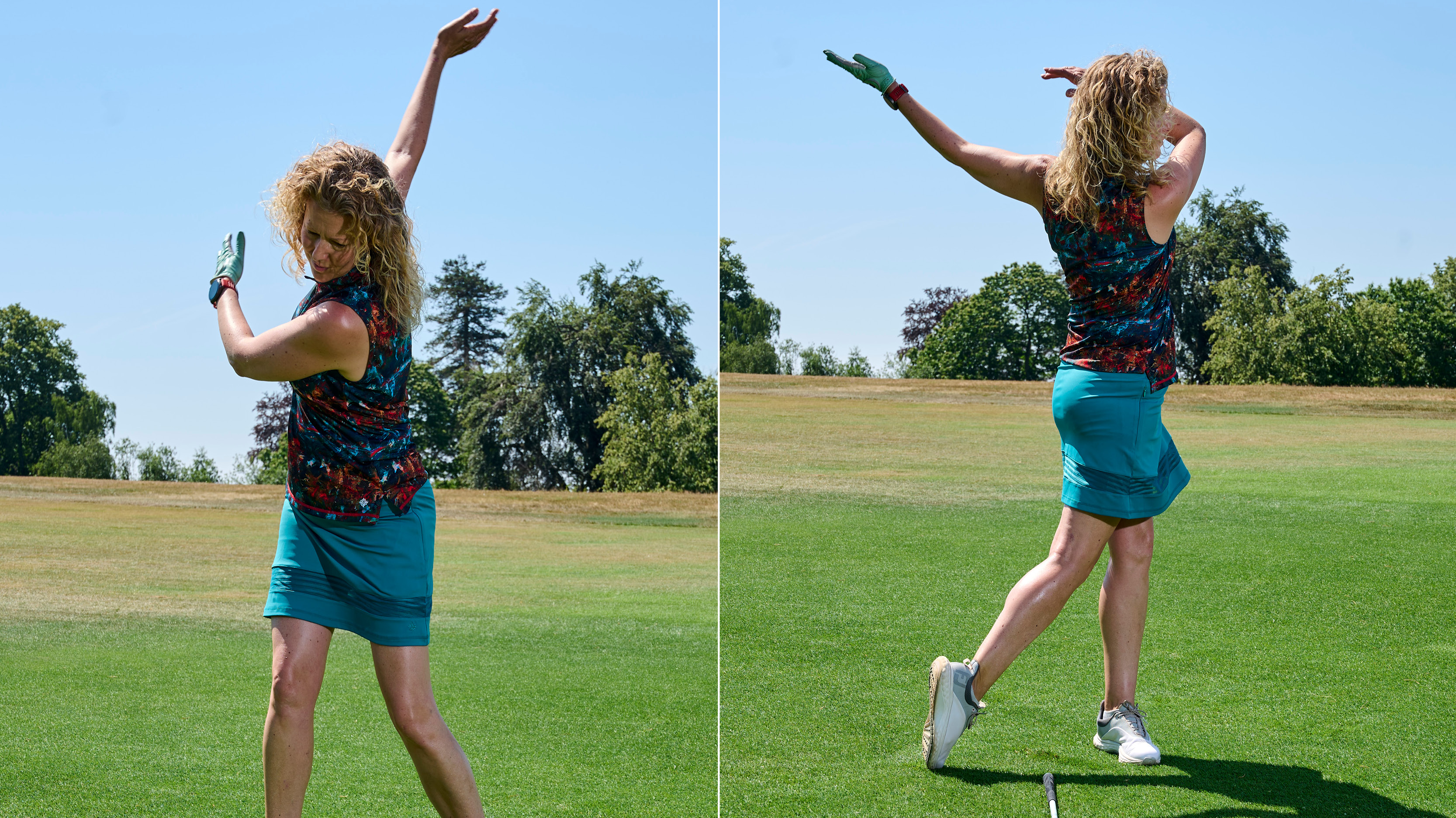 Practice freewheeling your arms to improve fairway woods