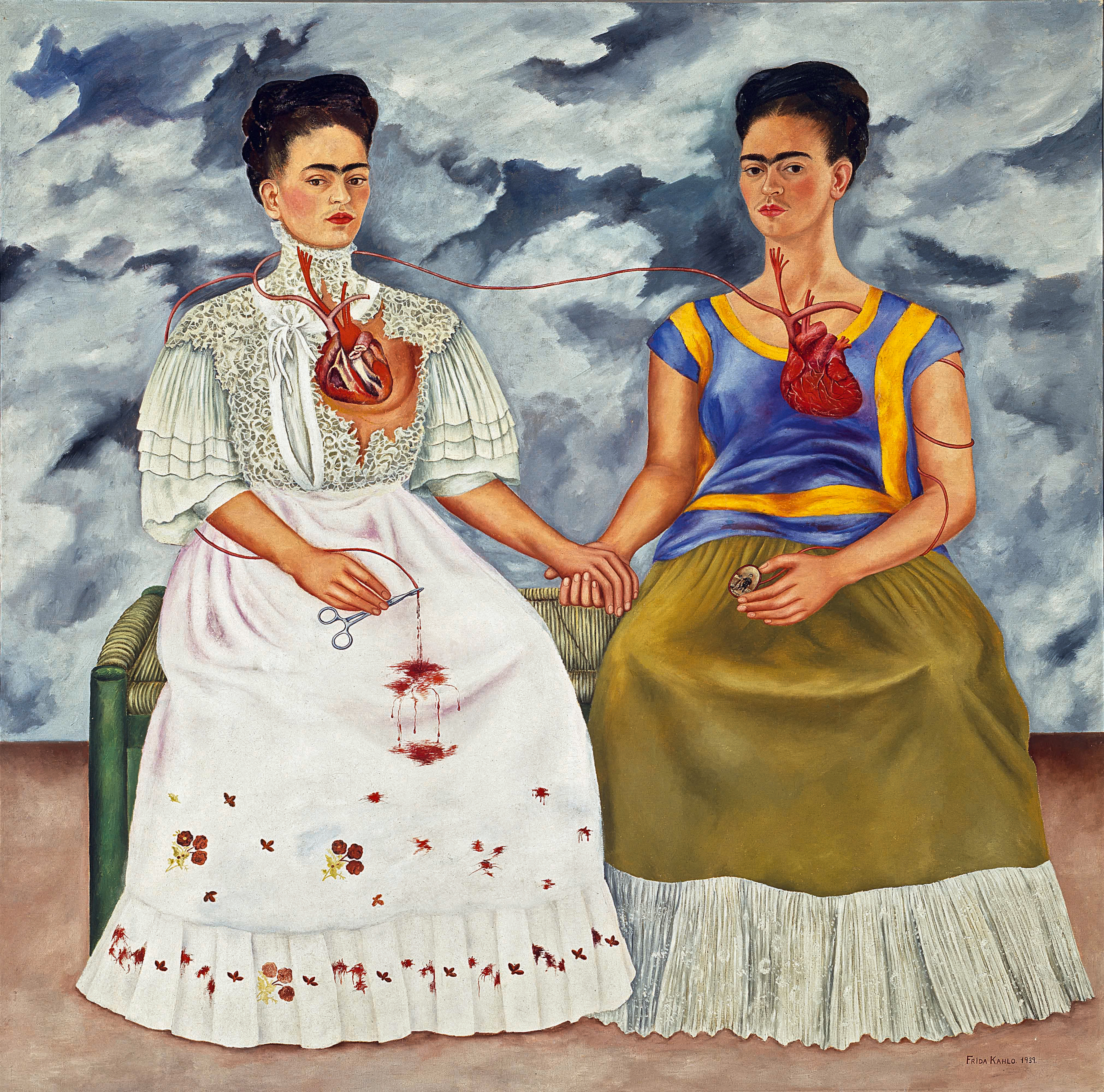 The Two Fridas self-portrait by Frida Kahlo
