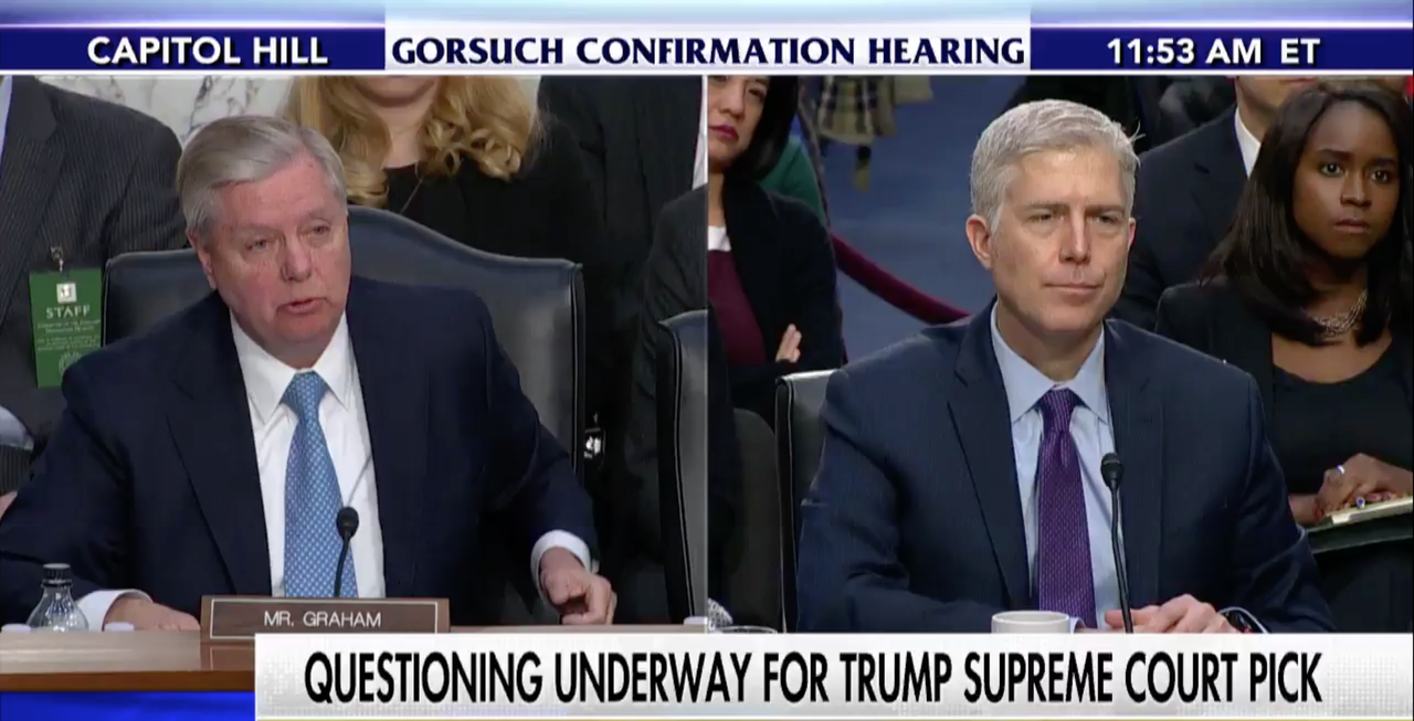 Supreme Court nominee Neil Gorsuch.