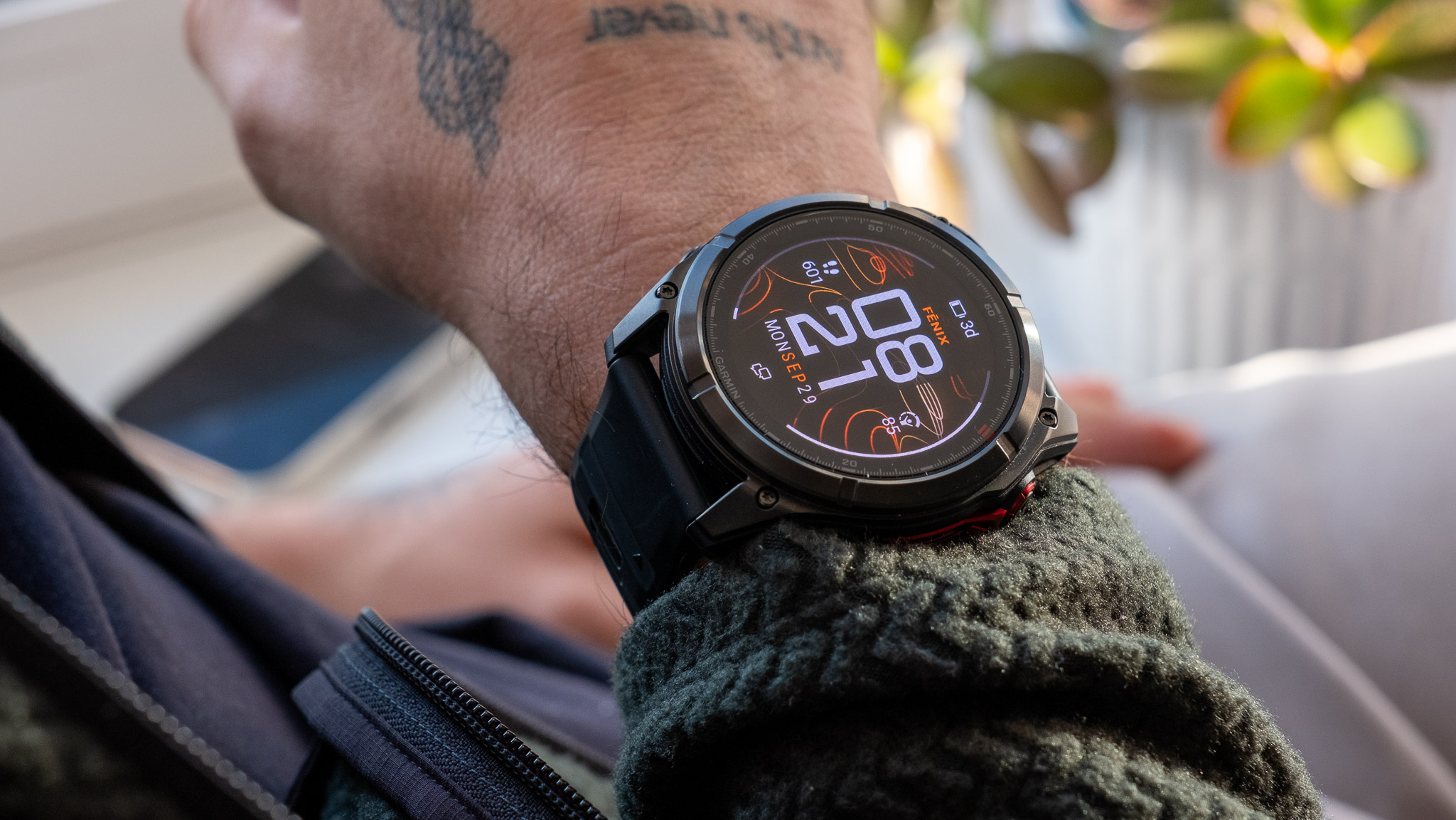Garmin Fenix 8 Pro in hand