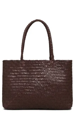 Handwoven Leather Tote