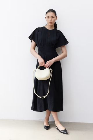 H&M, Long Smock-Waisted Dress