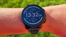A close-up picture of our reviewer wearing the Suunto Vertical 2 smartwatch