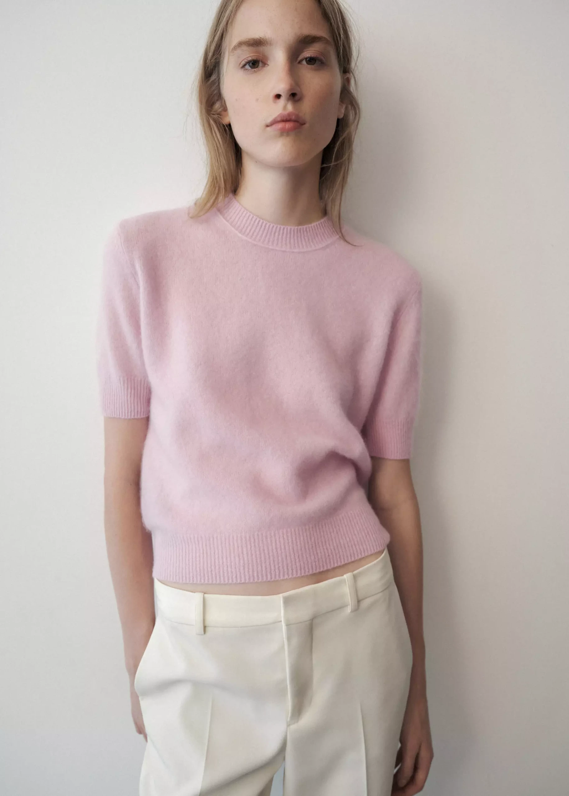100% Wool Short-Sleeved Sweater | Mango United Kingdom