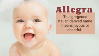Vintage baby names Allegra