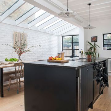 An extension turns a narrow kitchen into a cool contemporary family ...