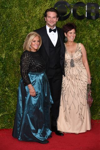 Bradley Cooper, Gloria Campano and Holly Cooper at Tony Awards 2015