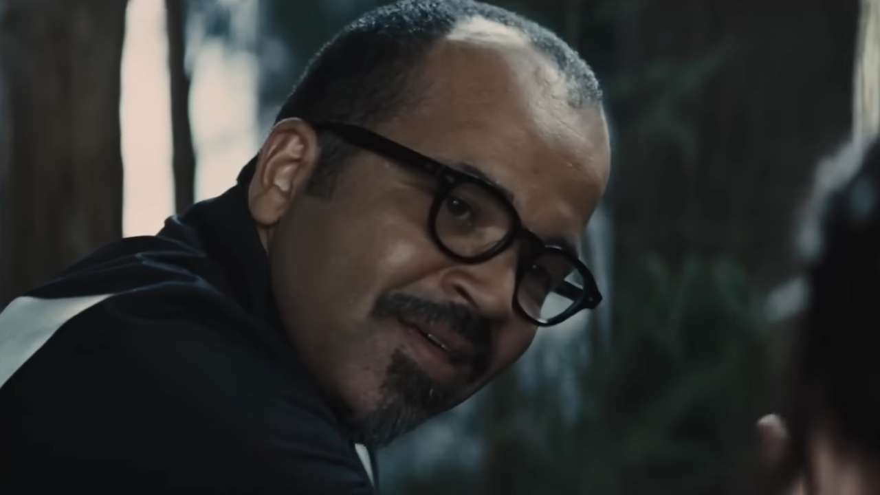 Jeffrey Wright smiling in The Hunger Games: Catching Fire
