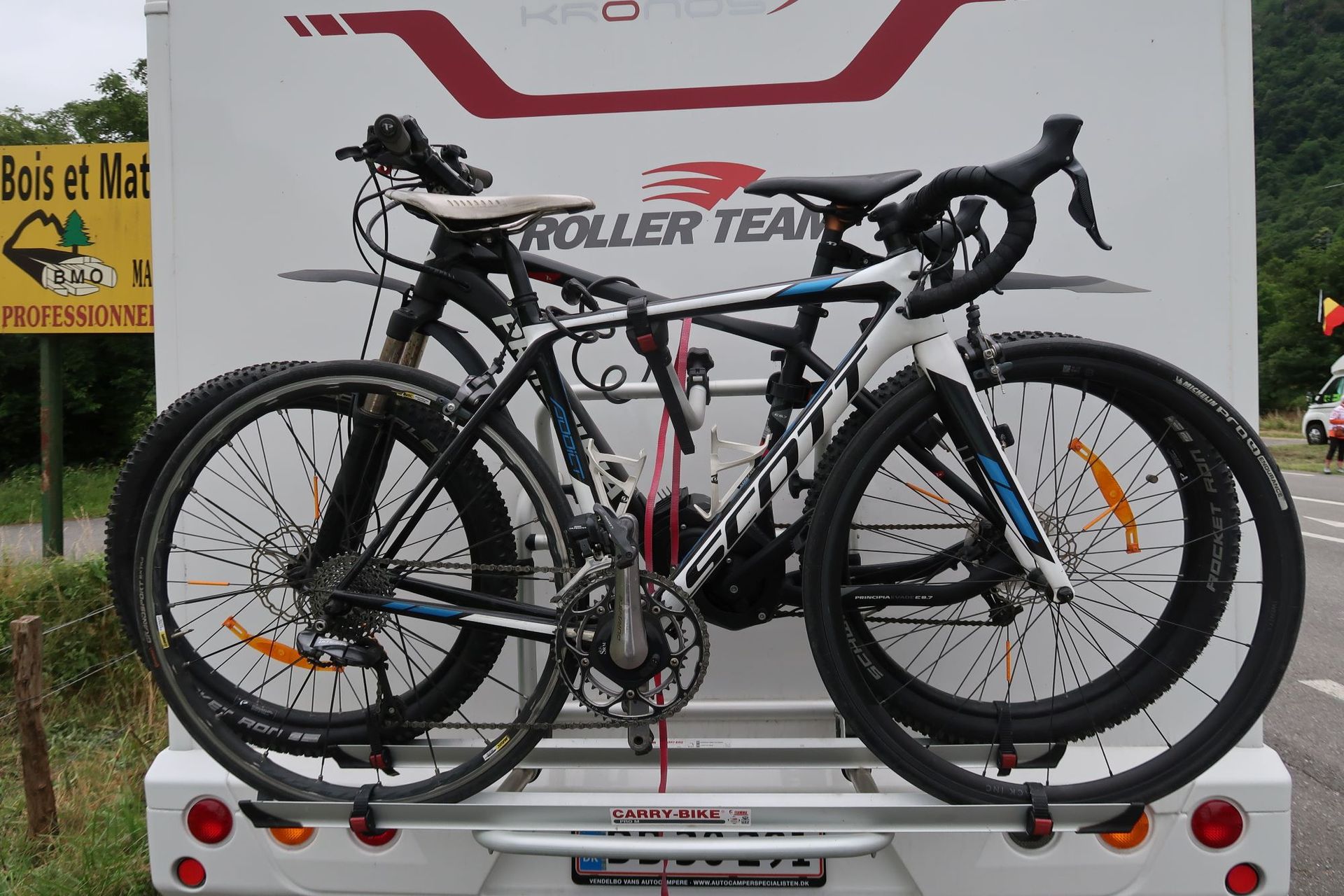 Le vieux vélo de Jonas Vingaard