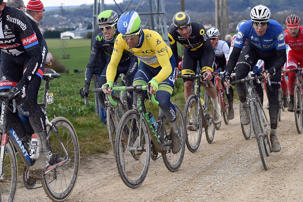 Michael Matthew defended yellow during stage 1 at Paris-Nice.