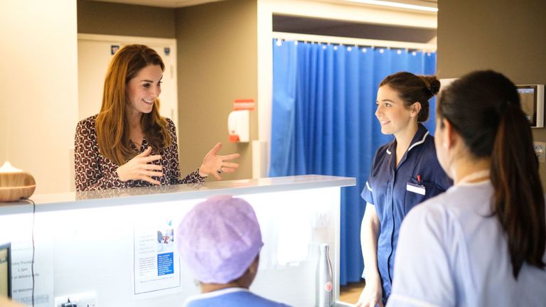 Duchess of Cambridge Visits Kingston Hospital Maternity Unit