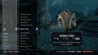 Skyrim armor - Mage Robes