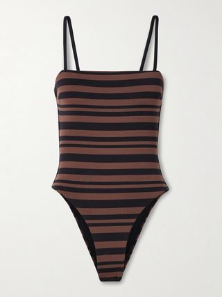 MATTEAU + Net Sustain Petite Square Striped Recycled Swimsuit