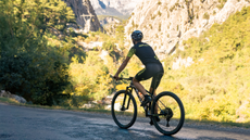 A cyclist in the Taurus Mountains 