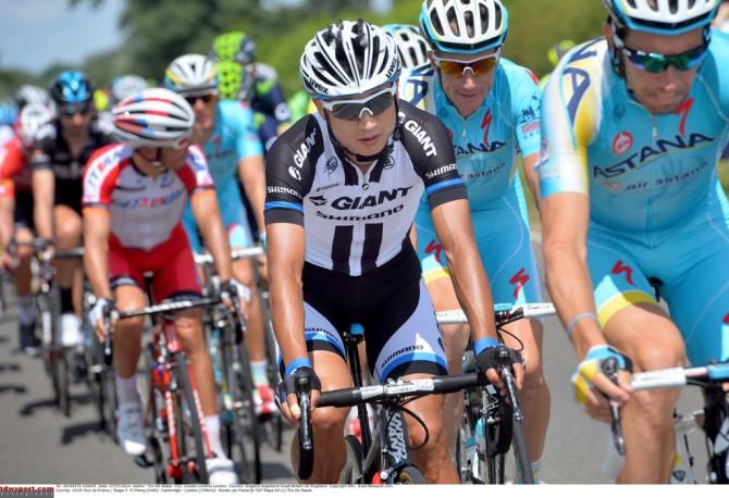 Cheng Ji (Giant-Shimano) made history in finishing the Tour de France