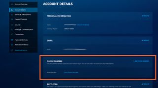 Overwatch 2 sms protection add phone number to battlenet account screen