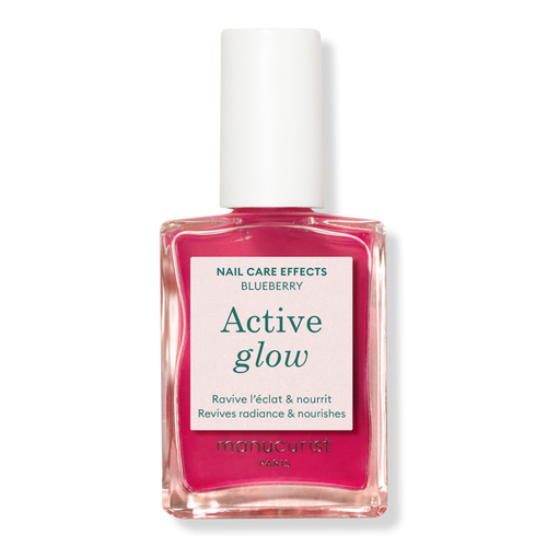 Active Glow Nail Polish for a Gloss Finish, Nail Strengthener and Growth - Blueberry