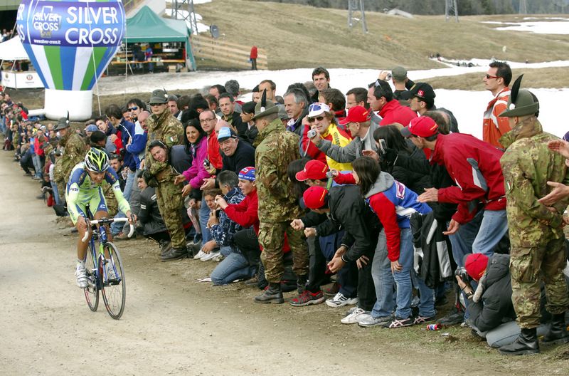 Franco Pellizotti won the 2008 Plan de Corones time trial