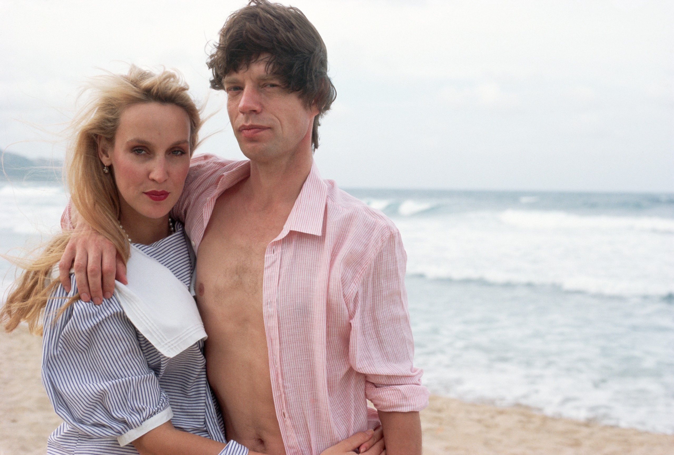 Jerry Hall and Mick Jagger