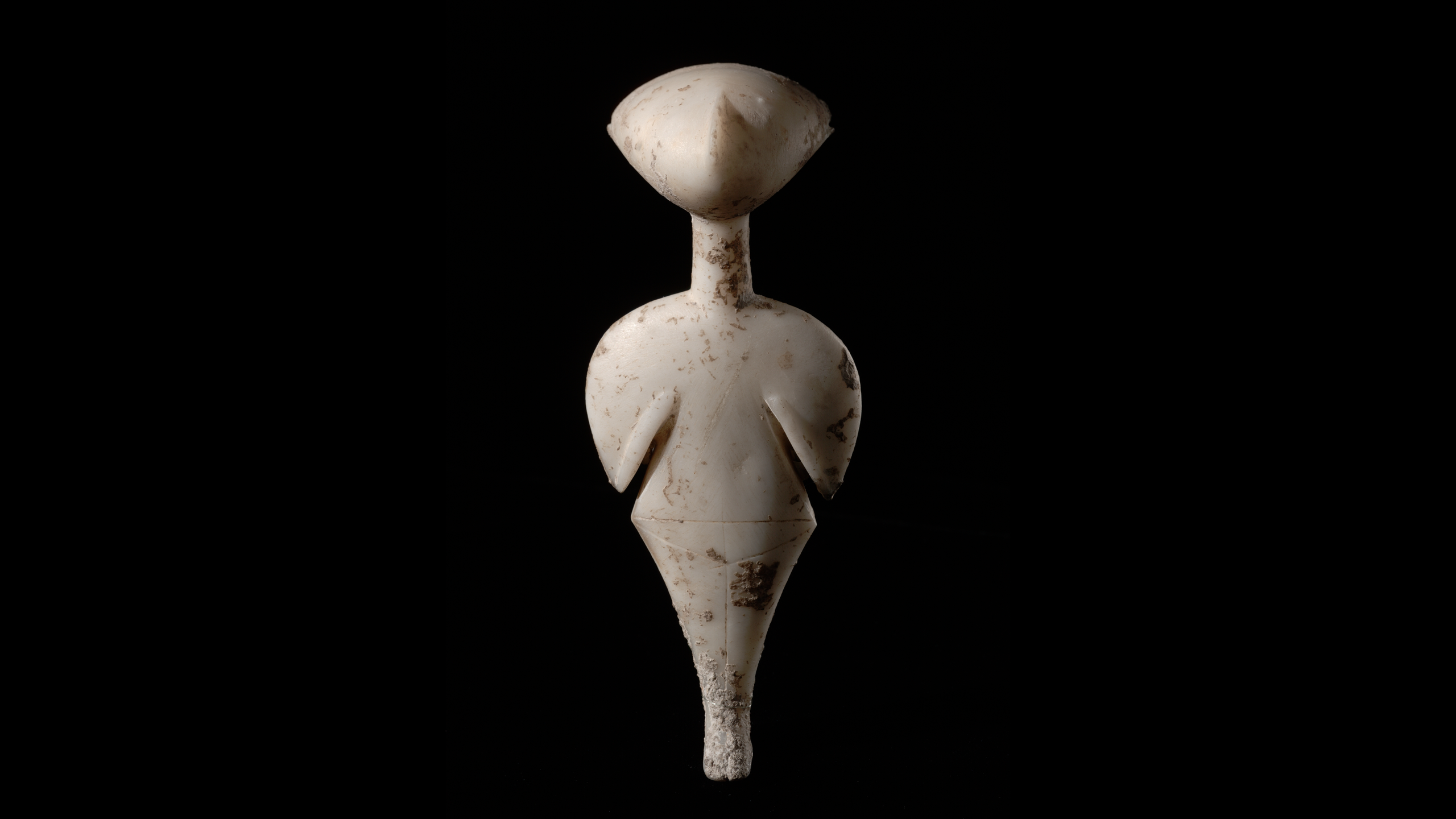 The Stargazer: A 5,000-year-old marble statuette of a Stone Age woman looking skyward The Stargazer: A 5,000-year-old marble statuette of a Stone Age woman looking skyward
